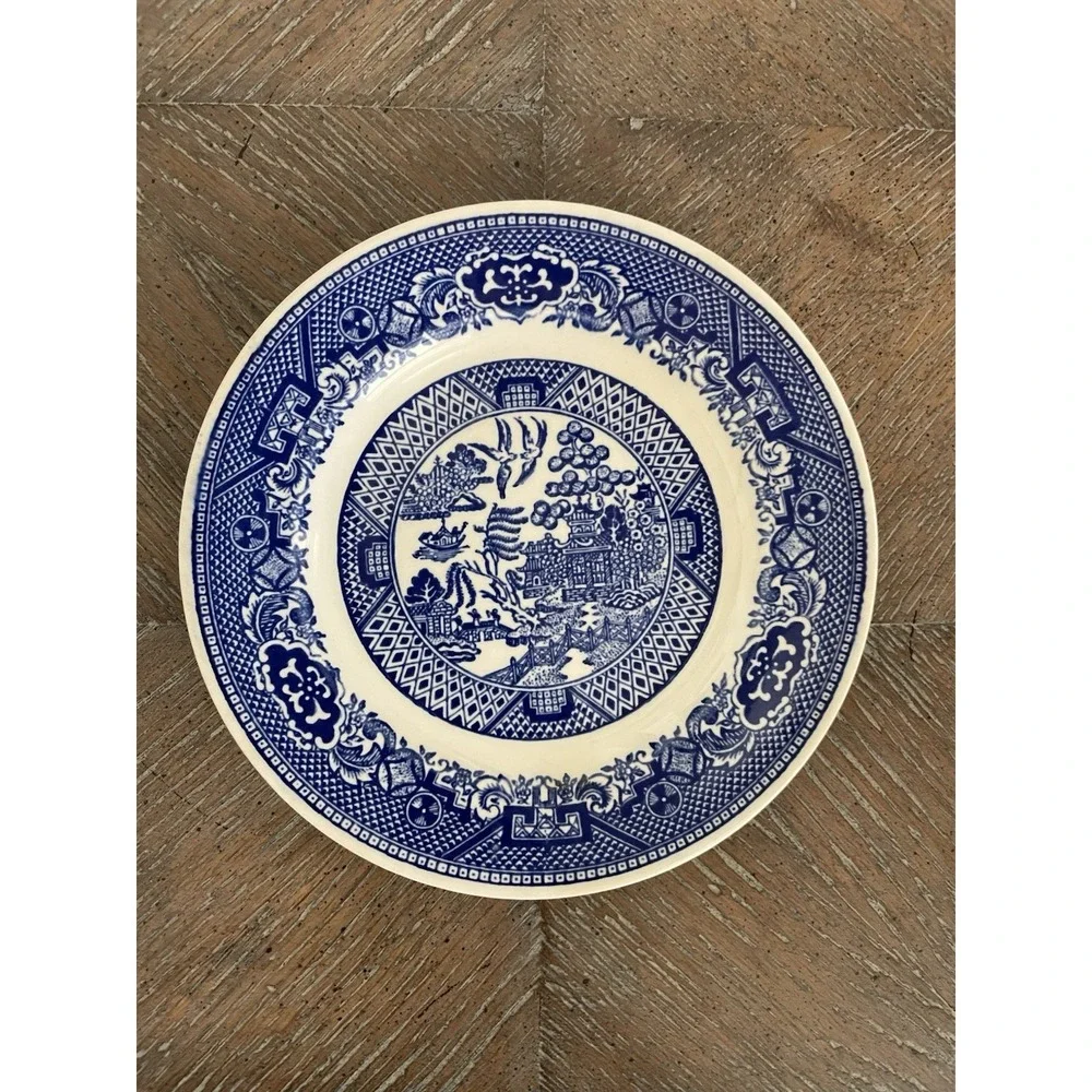 Vtg Willow Ware Blue Willow Transferware Bread & Butter Plate 6.25